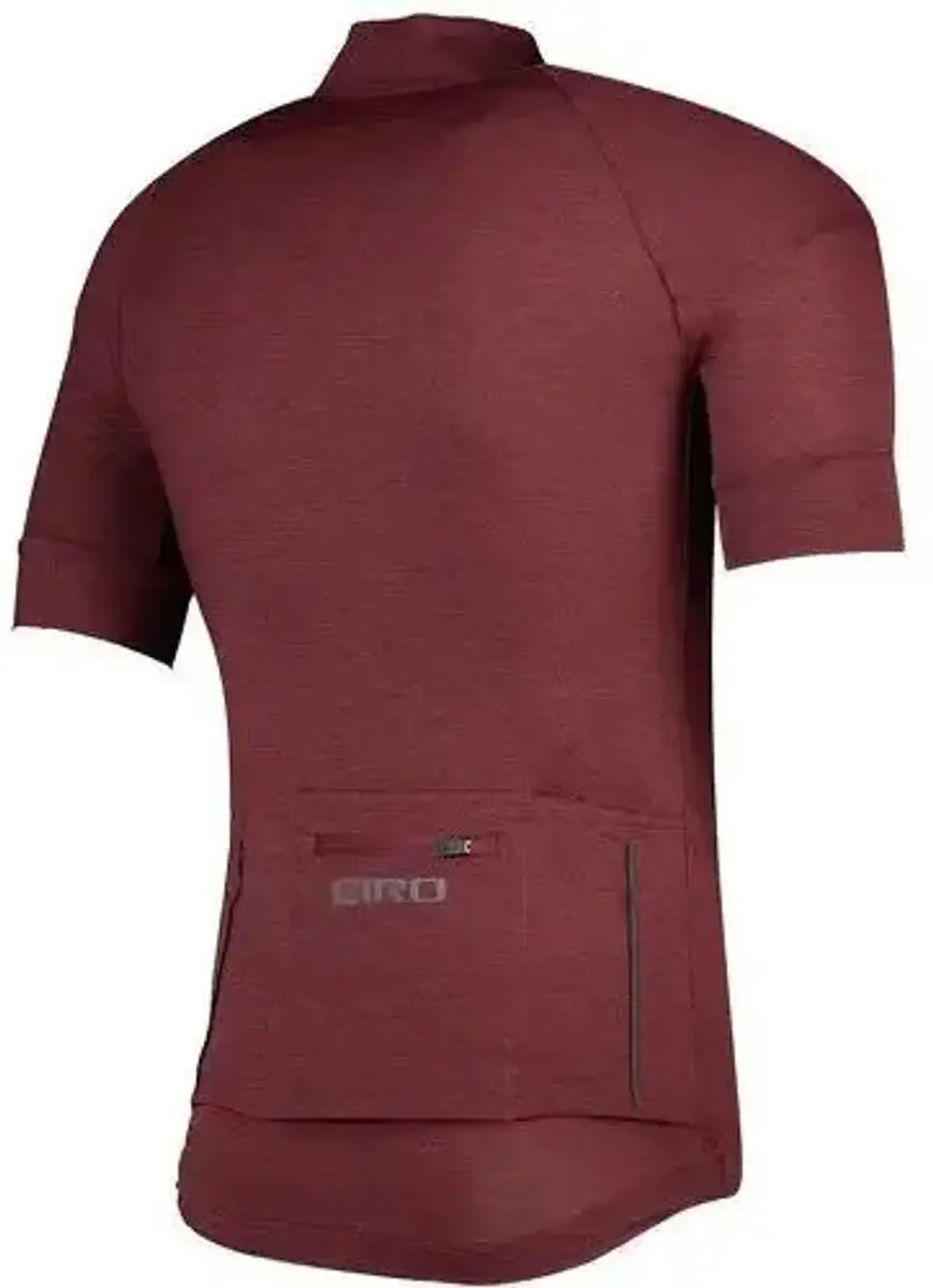 Giro New Road Korte Mouw Wielertrui - S - Blood Heather