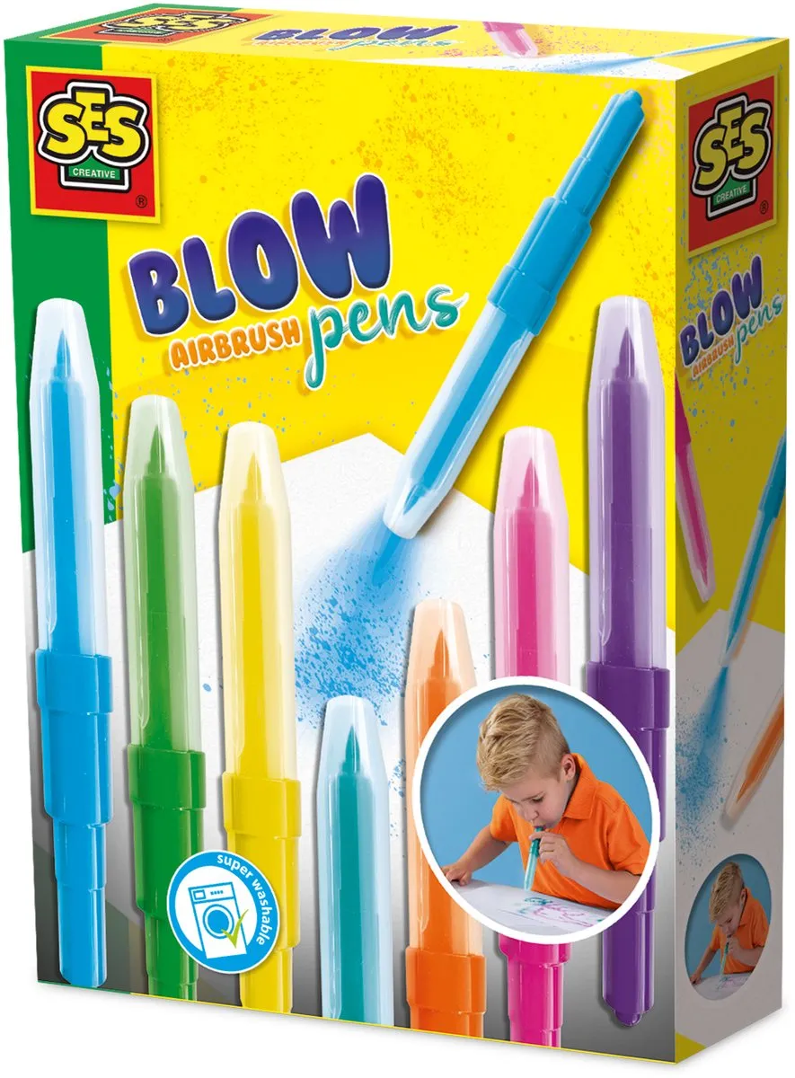 SES Creative Blow Airbrush Pens 7-delig