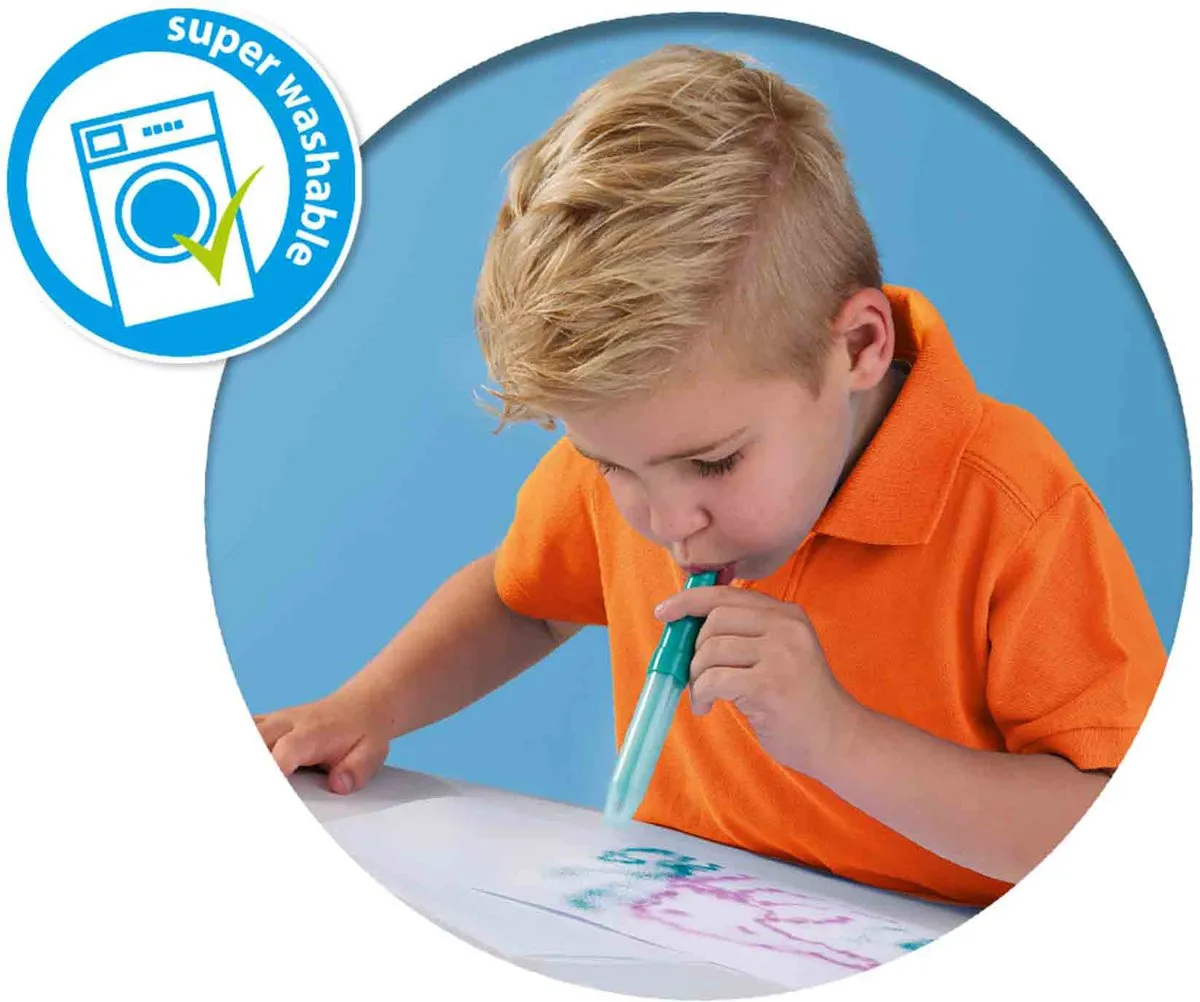SES Creative Blow Airbrush Pens 7-delig - Meerkleurig