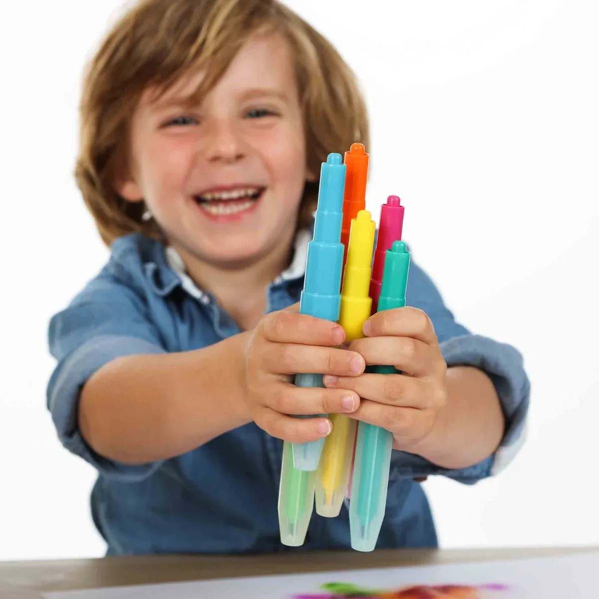 SES Creative Blow Airbrush Pens 7-delig - Meerkleurig