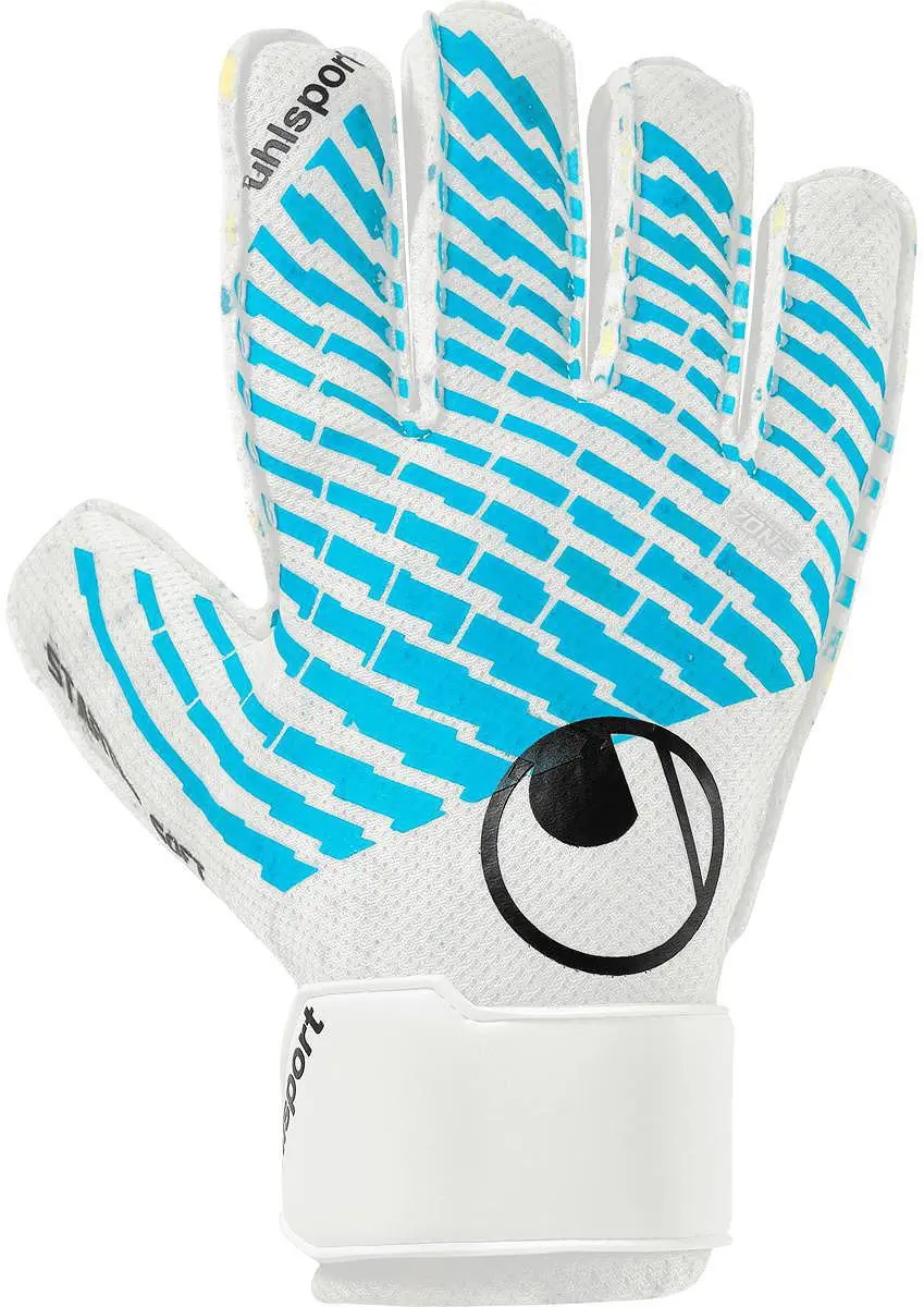 Uhlsport FM Cybertec Starter Soft Keepershandschoenen 6.5 - Wit/Lichtblauw/Zwart