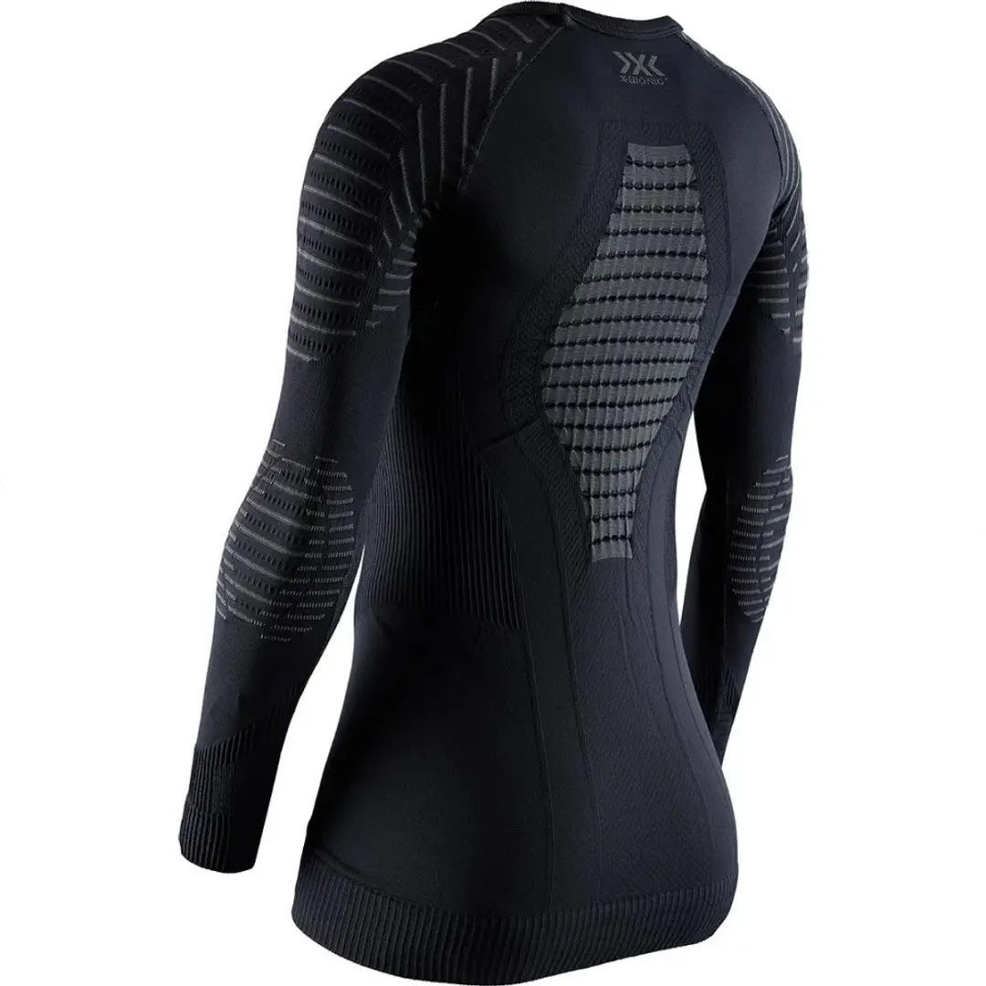 X-Bionic Invent 4.0 Sportshirt Dames - Maat M - Zwart/Antraciet