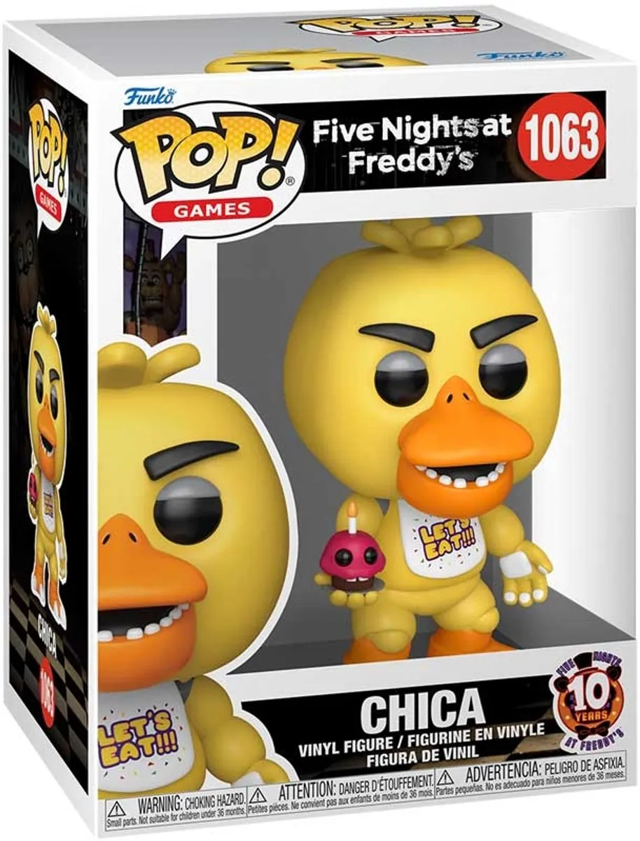 Funko Pop! Games Five Nights at Freddy's Chica met Cupcake - 1063 - Rood