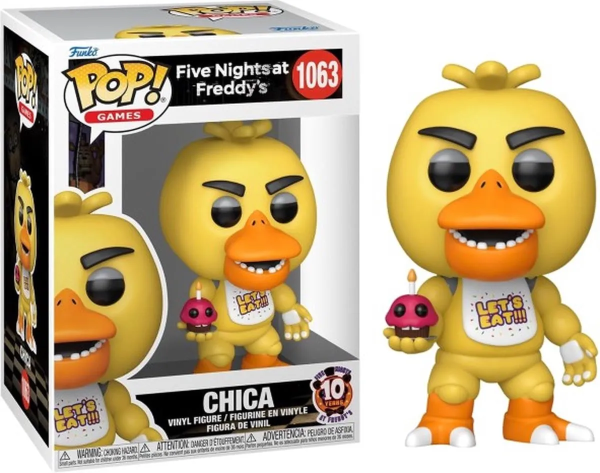 Funko Pop! Games Five Nights at Freddy's Chica met Cupcake - 1063 - Rood