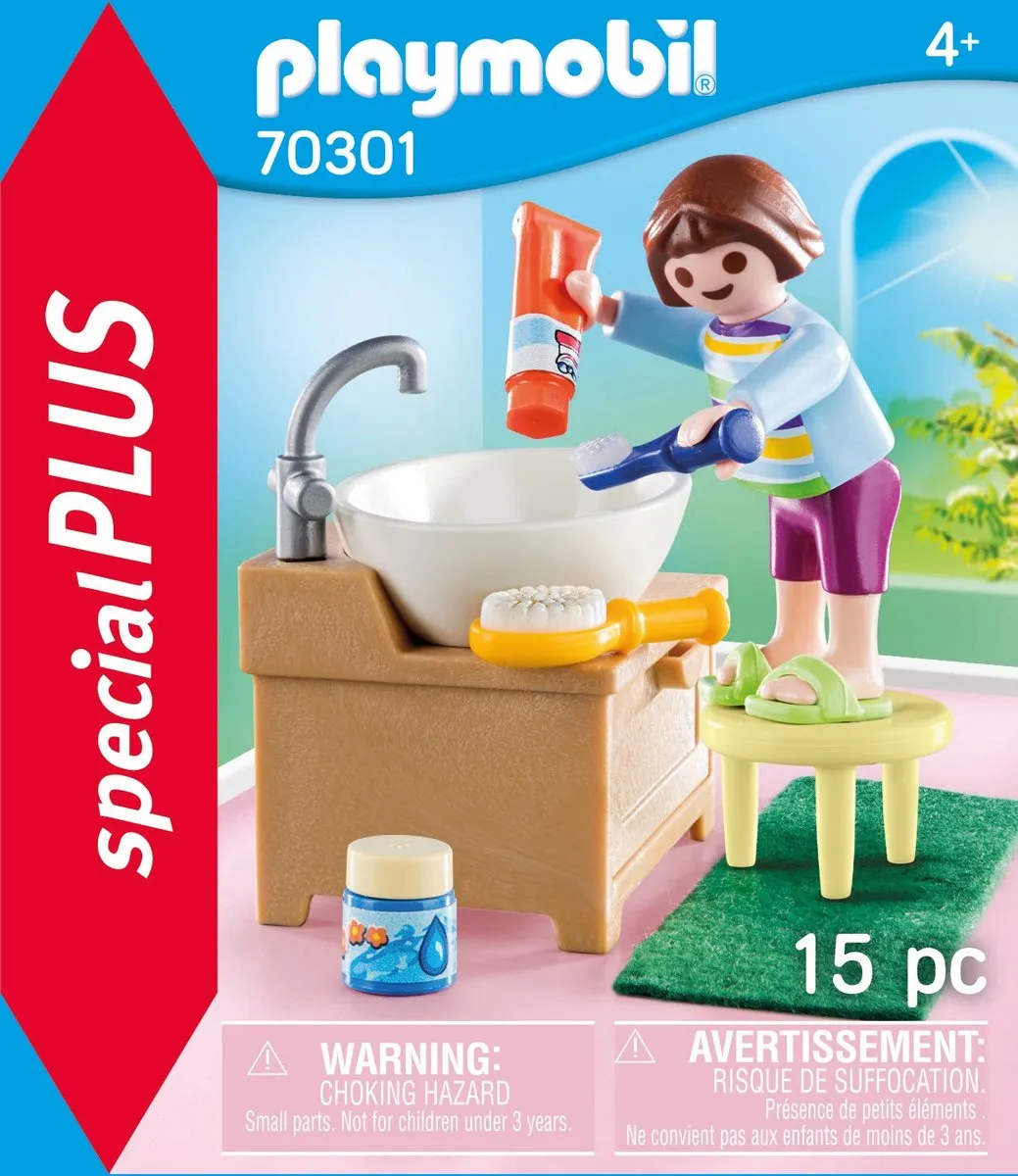 Playmobil Special Plus Meisje aan wastafel 70301 - Multicolor - afbeelding 6 van 6