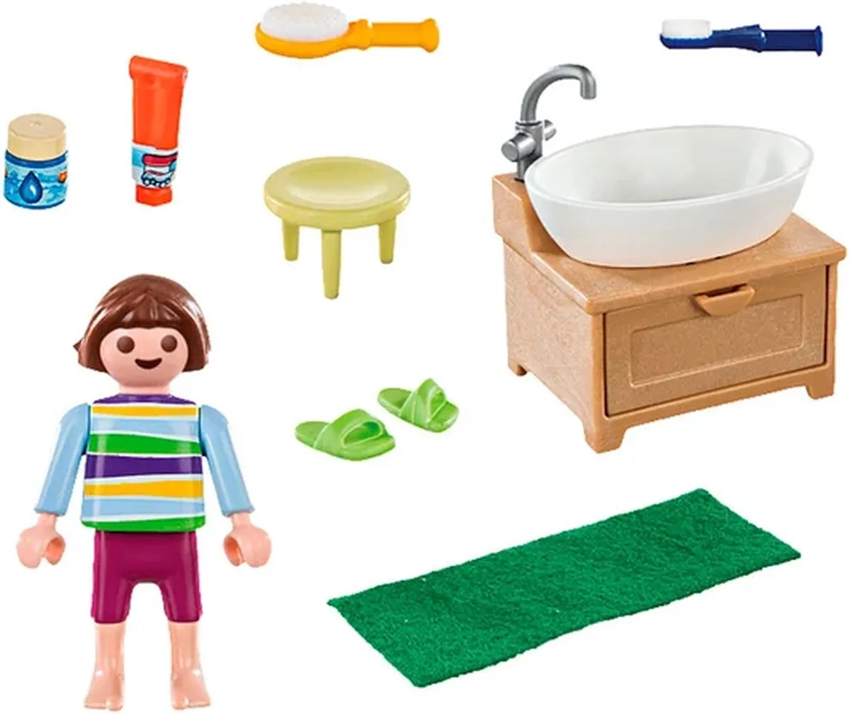 Playmobil Special Plus Meisje aan wastafel 70301 - Multicolor