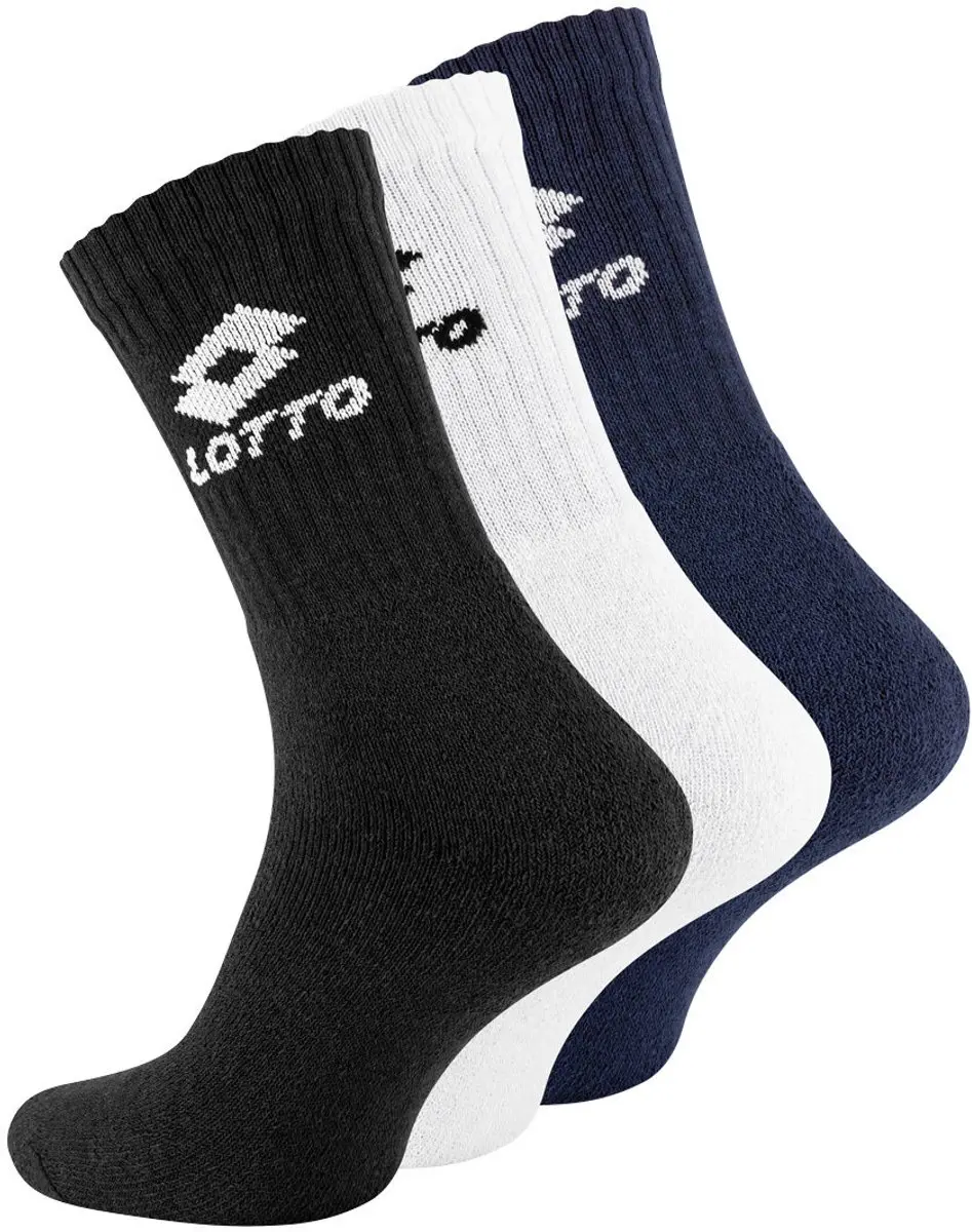 18 paar Mix Kleuren LOTTO Sportsokken Maat 43-46 Unisex LOTTO sokken BULK-VOORDE