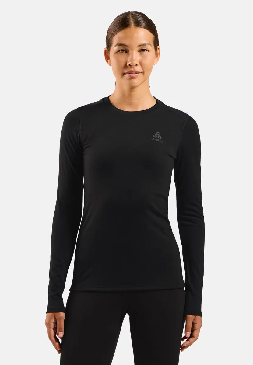ODLO Natural Merino 160 Lange Mouwen Shirt - XL - Zwart