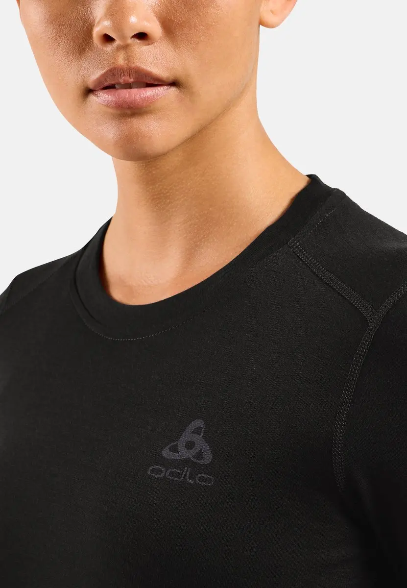 ODLO Natural Merino 160 Lange Mouwen Shirt - XL - Zwart