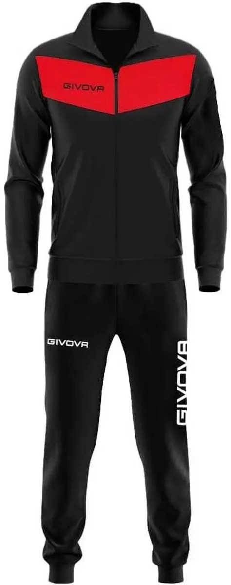 Givova Visa Trainingspak Zwart 9-10 Years Jongen