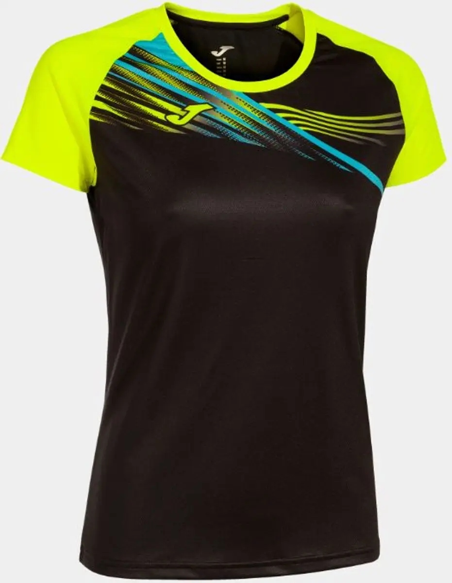 Joma Elite X zwart-fluorgeel sport-T-shirt voor dames