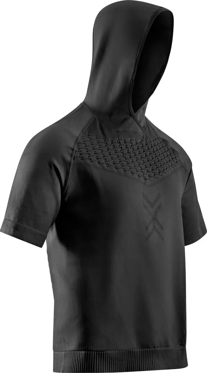 X-Bionic X-Ential Hoody Korte Mouw Heren Sportshirt X Black Dubbel Extra Large