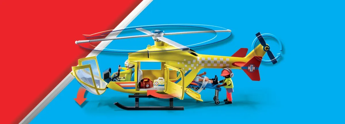 Playmobil City Life Reddingshelikopter 71203 - Multicolor