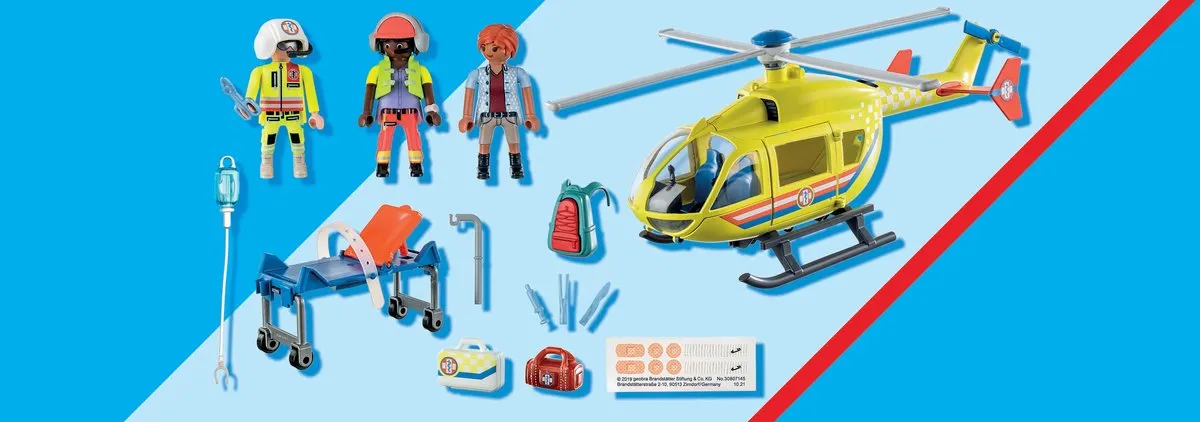 Playmobil City Life Reddingshelikopter 71203 - Multicolor