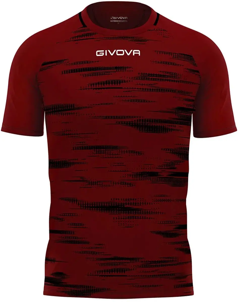 Givova Pixel T-shirt M - Rood/Zwart