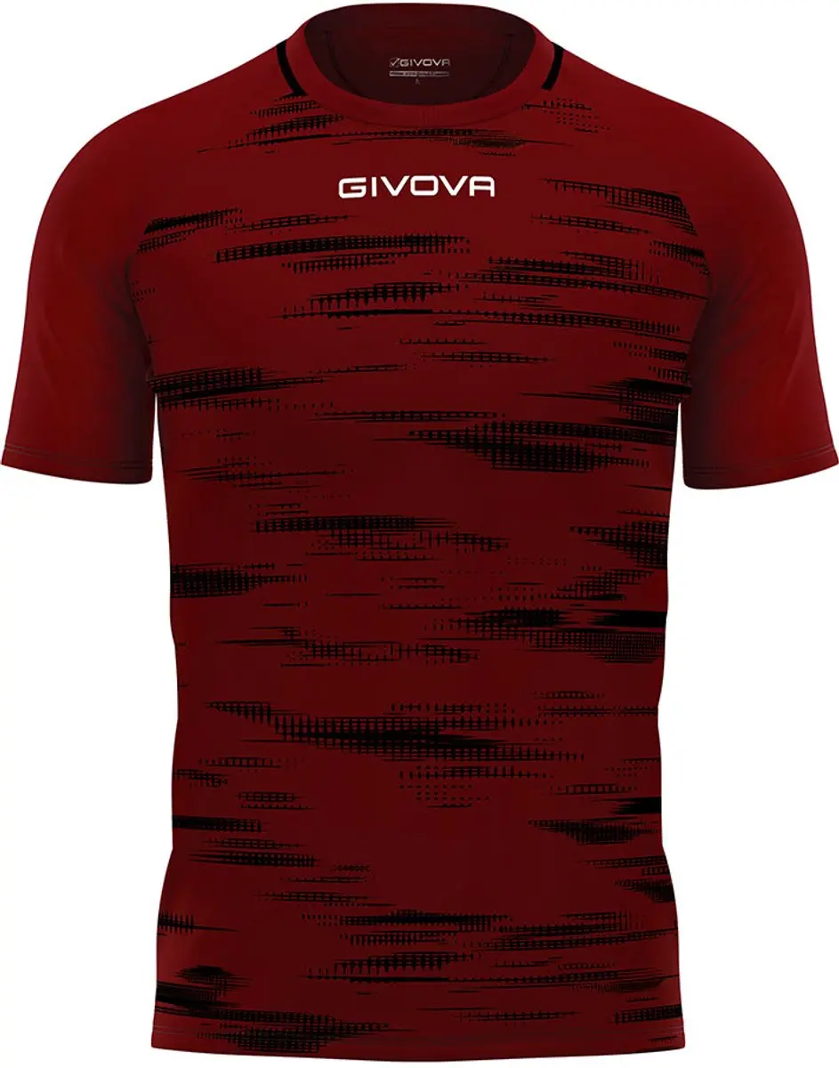 Givova Pixel T-shirt M - Rood/Zwart
