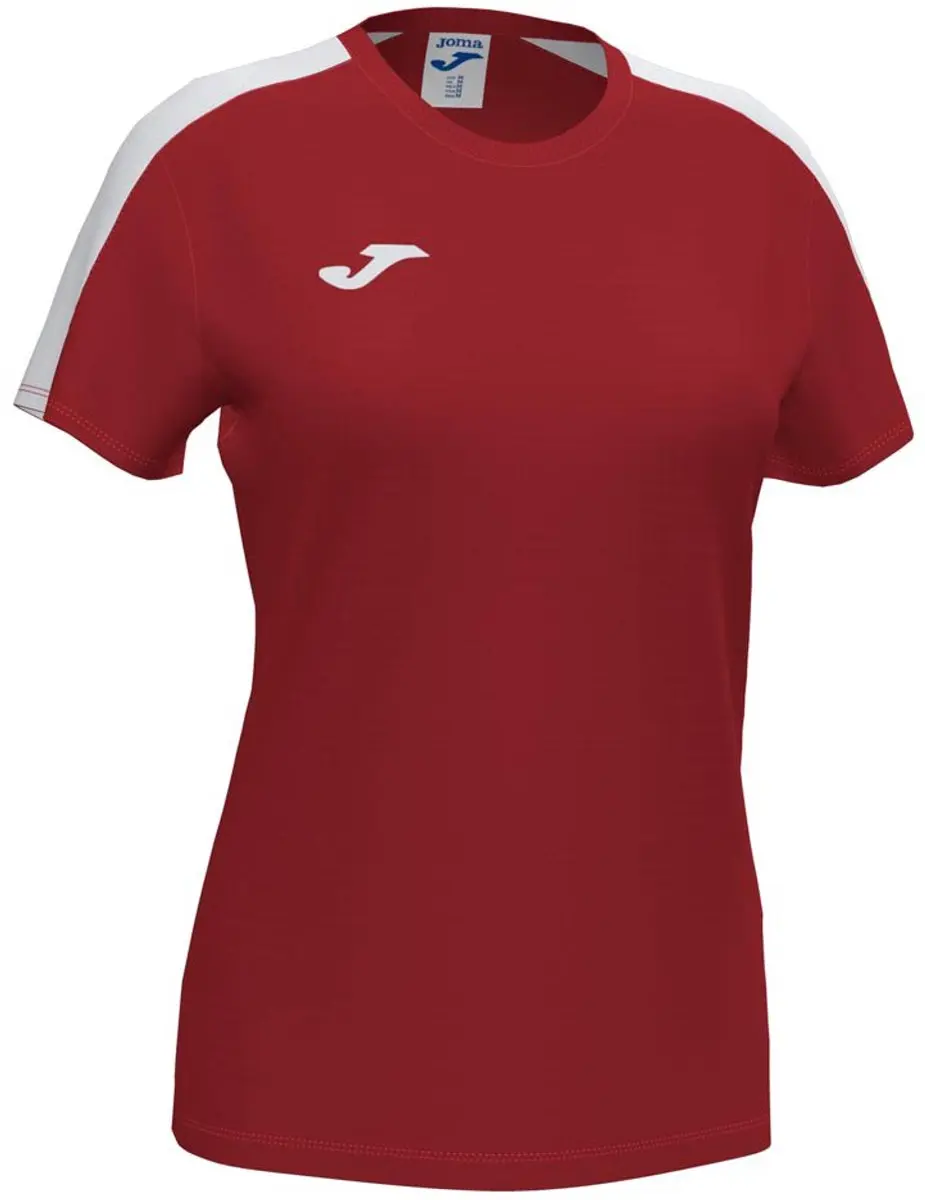 Joma Academy III Dames Shirt Korte Mouw - Rood/Wit XXL