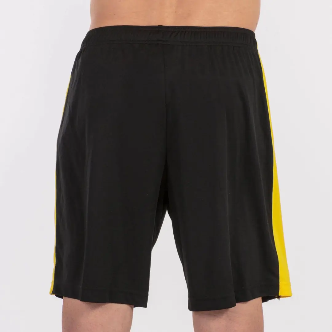 Joma Maxi Short Heren Sportshort L - Zwart/Geel