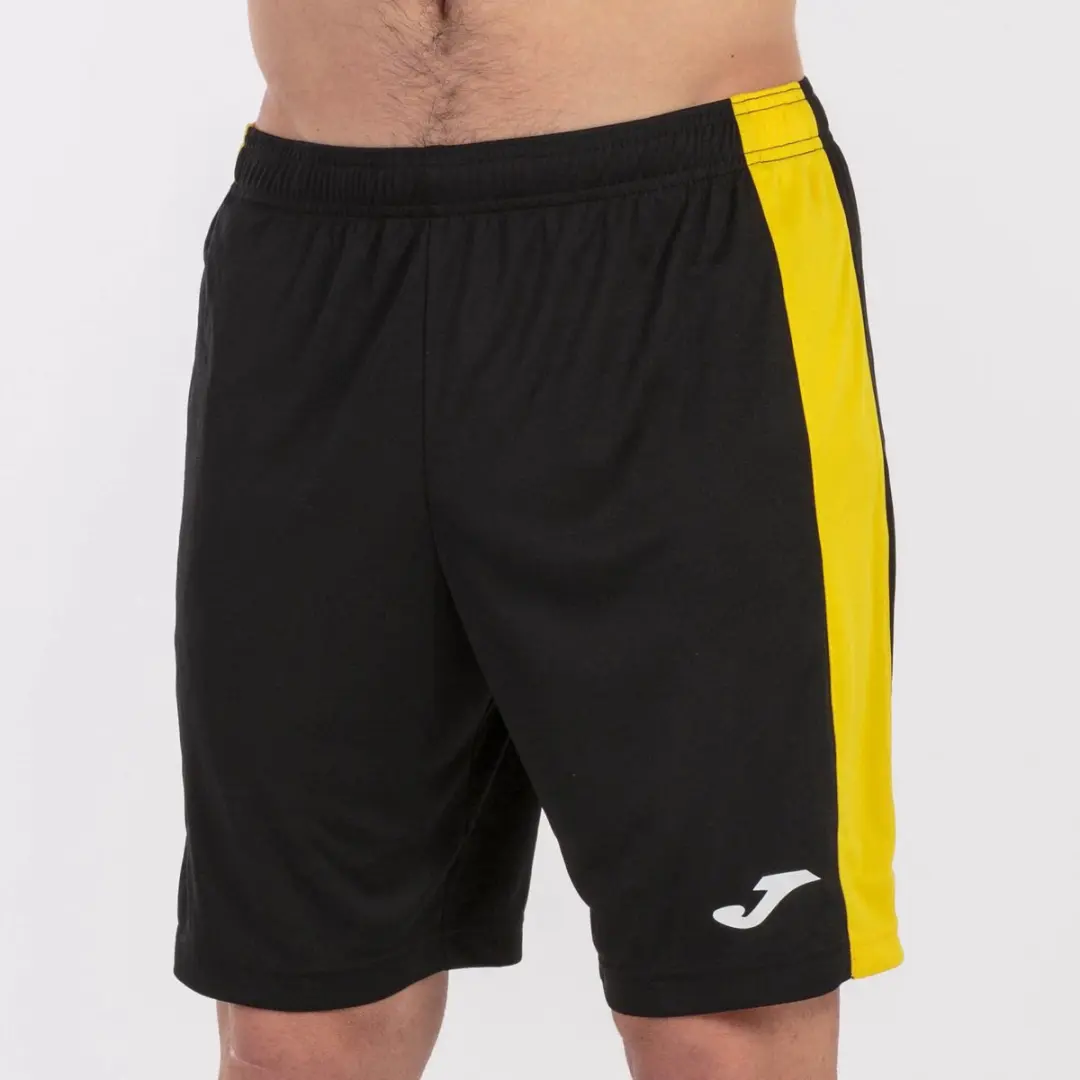 Joma Maxi Short Heren Sportshort L - Zwart/Geel