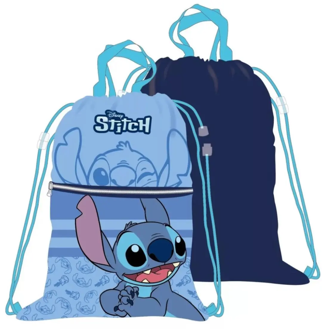 Lilo & Stitch Gymtas - 40cm - Blauw
