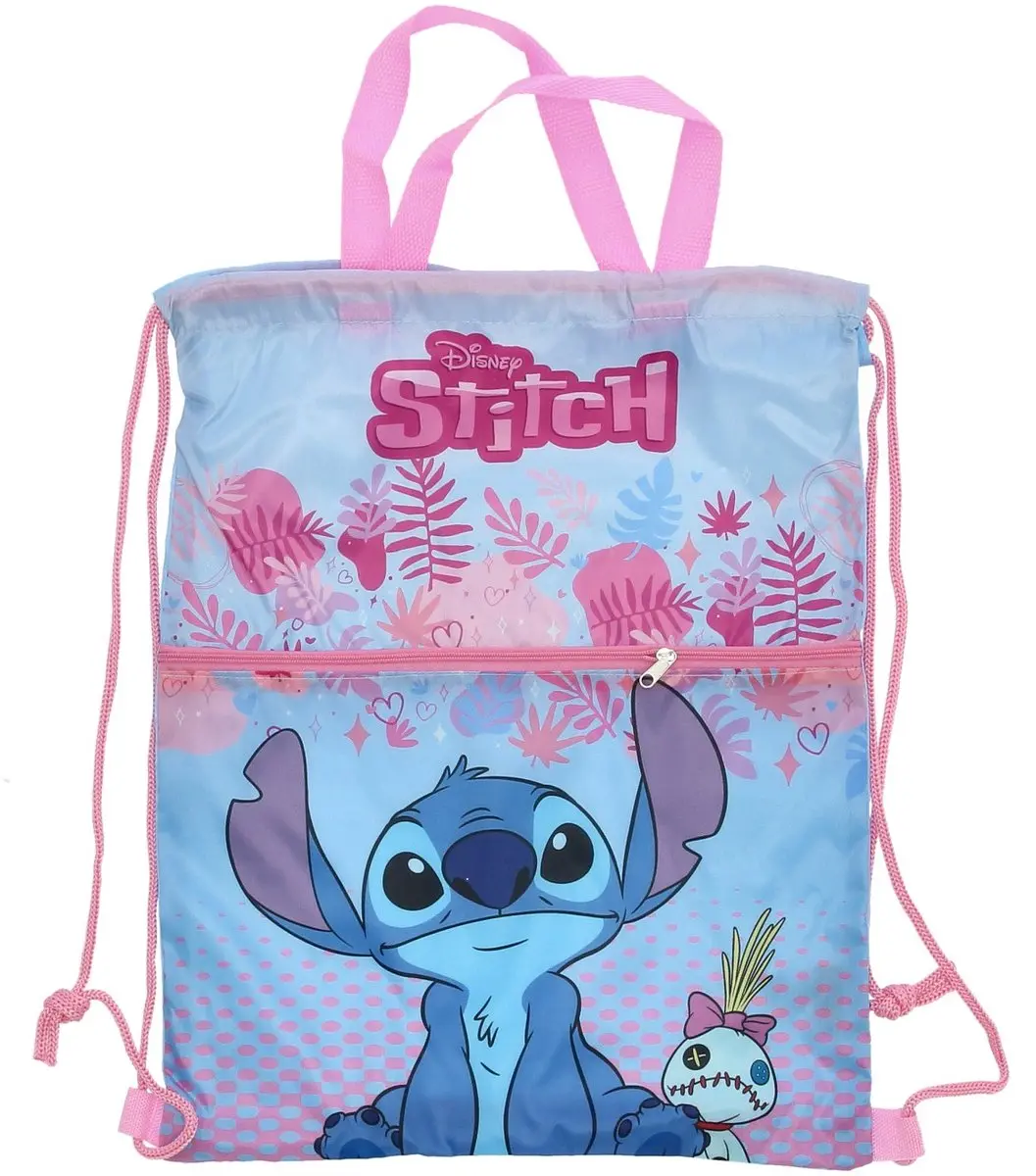Lilo & Stitch Gymtas - 40cm - Blauw - afbeelding 4 van 5