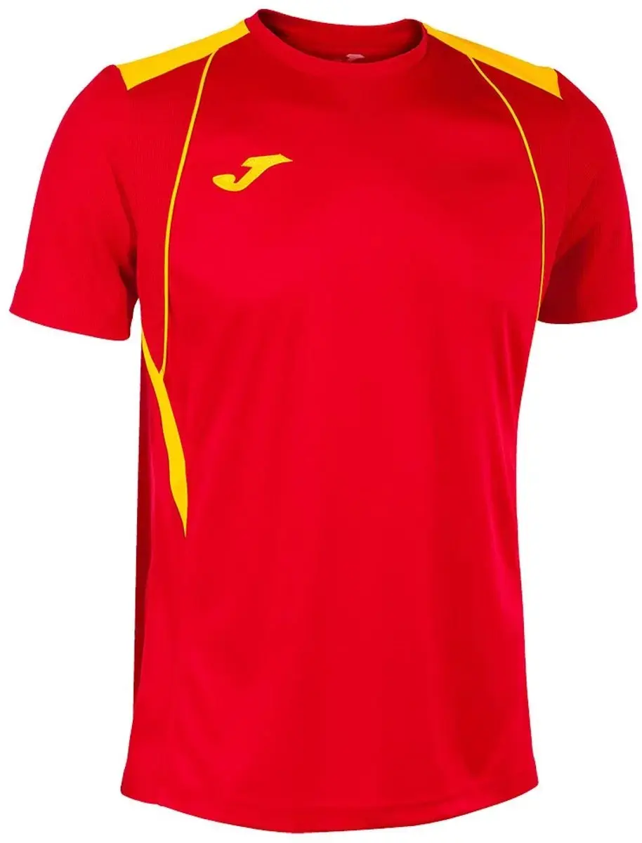 Joma Championship VII T-shirt 5-6 jaar - Rood/Geel