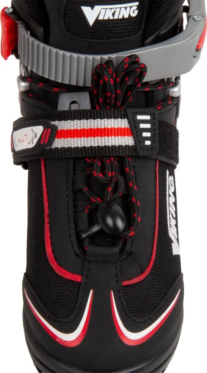 Viking Schaatsen 32-35 - Unisex - Zwart/Grijs/Rood/Wit - afbeelding 2 van 6