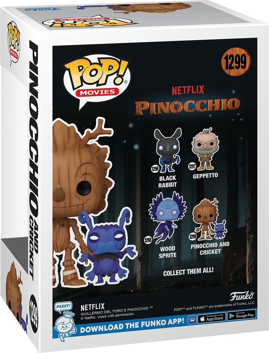 Funko Pop Movies Pinocchio & Cricket #1299 - Multi