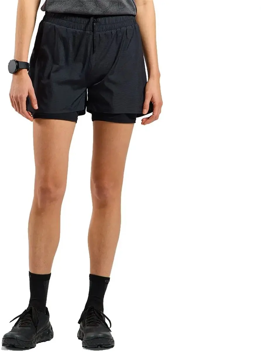 Odlo Zeroweight 3 Inch Korte Broek Zwart XL Vrouw