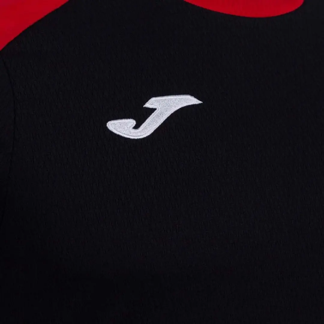 Joma Eco-Championship Shirt Korte Mouw Kinderen 152 - Zwart/Rood - afbeelding 3 van 5