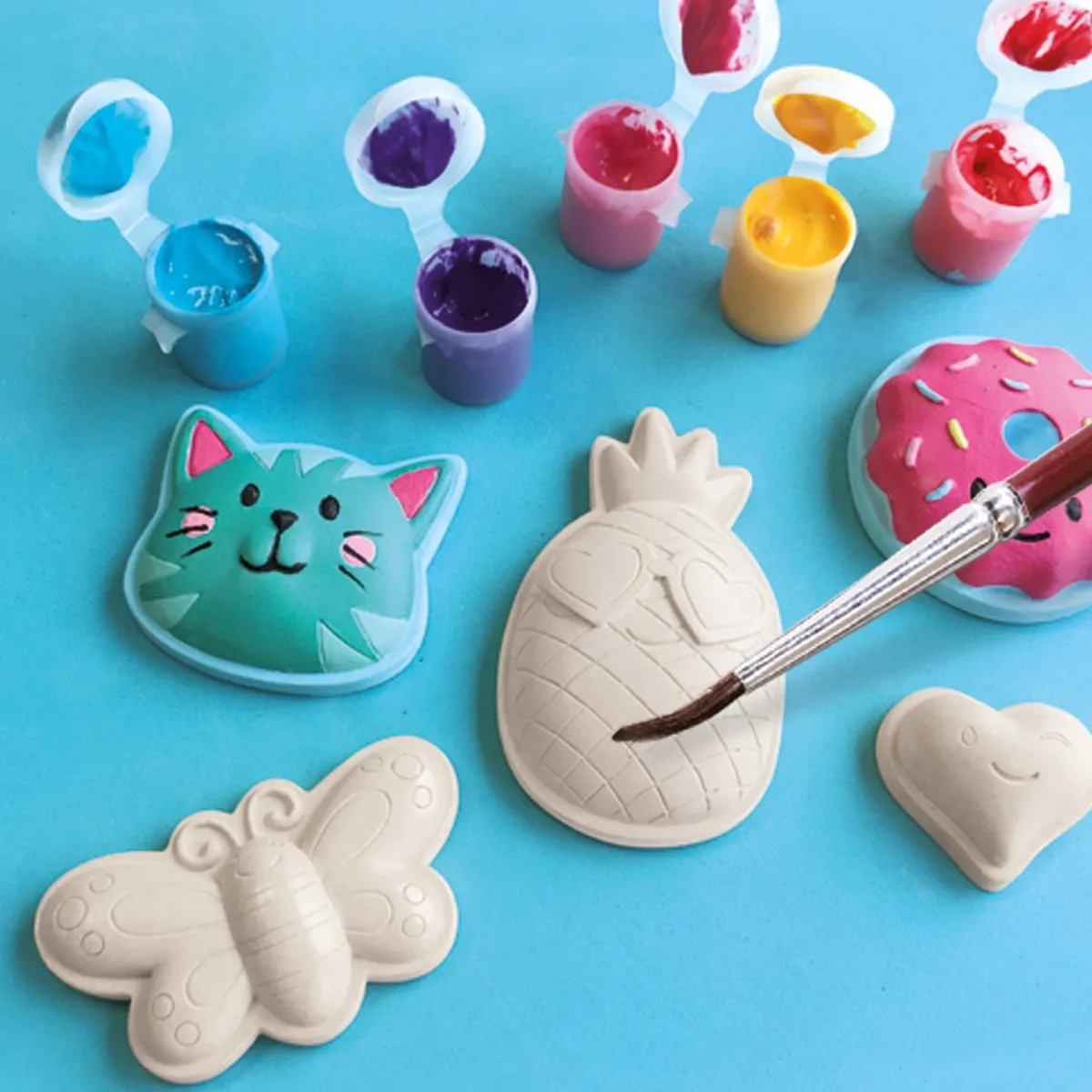 SES Creative Vrolijke Figuren Gieten en Schilderen - 10 Stuks