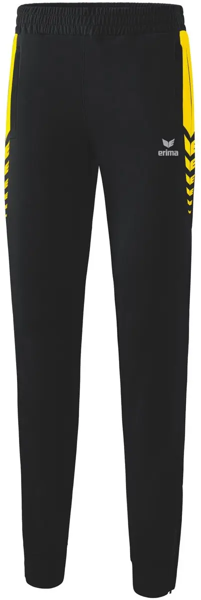 Erima Six Wings Worker Trainingsbroek Dames - 36 - Zwart/Geel