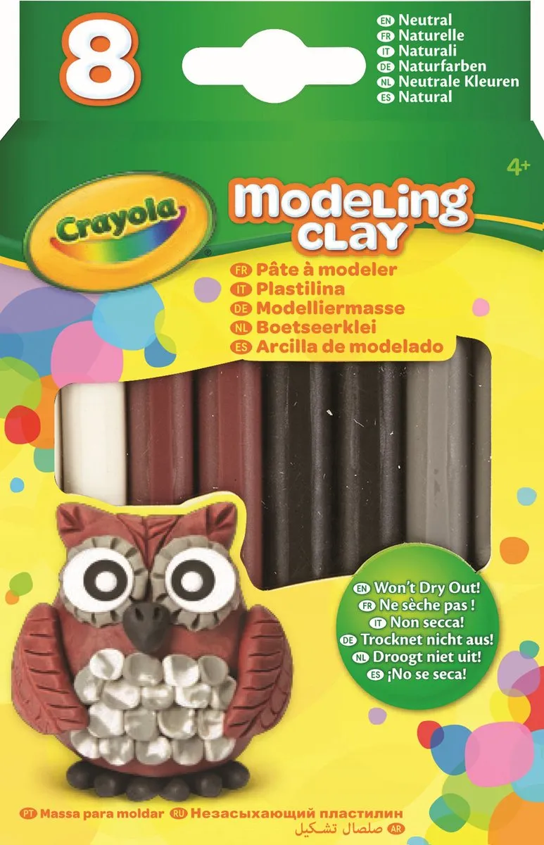 Crayola Boetseerklei Neutrale Kleuren