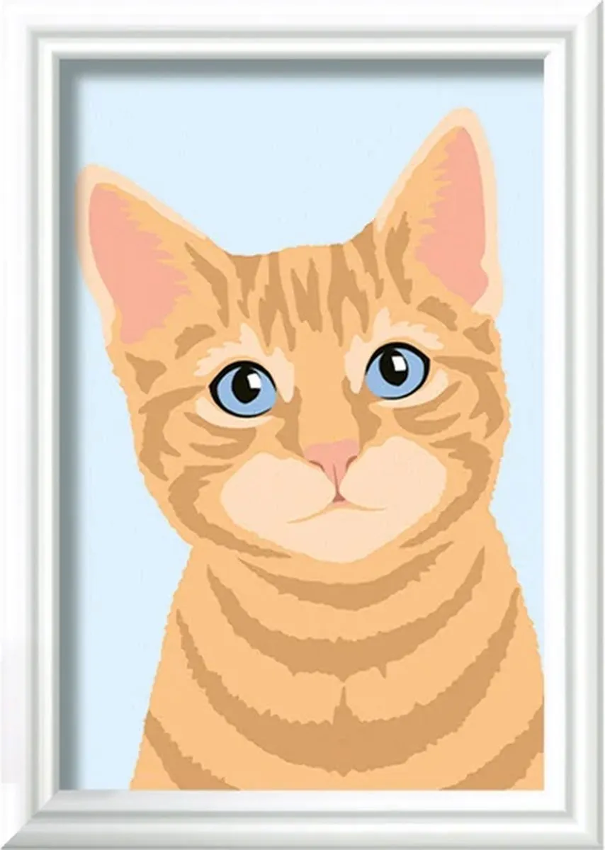 Ravensburger CreArt Orange Tabby Schilderen op nummer - 15 Kleuren