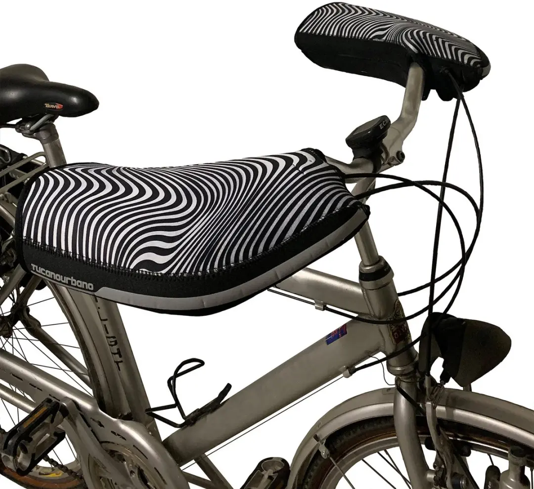 Tucano Urbano Fietsmof City Zebra Neopreen Zwart One-size 2 Stuks