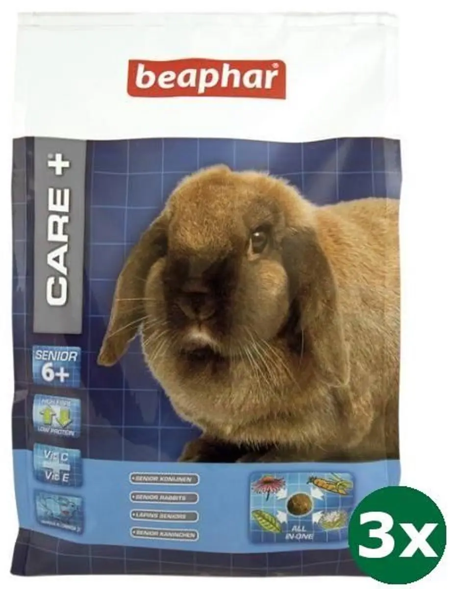 3x1,5 kg Beaphar care+ konijn senior