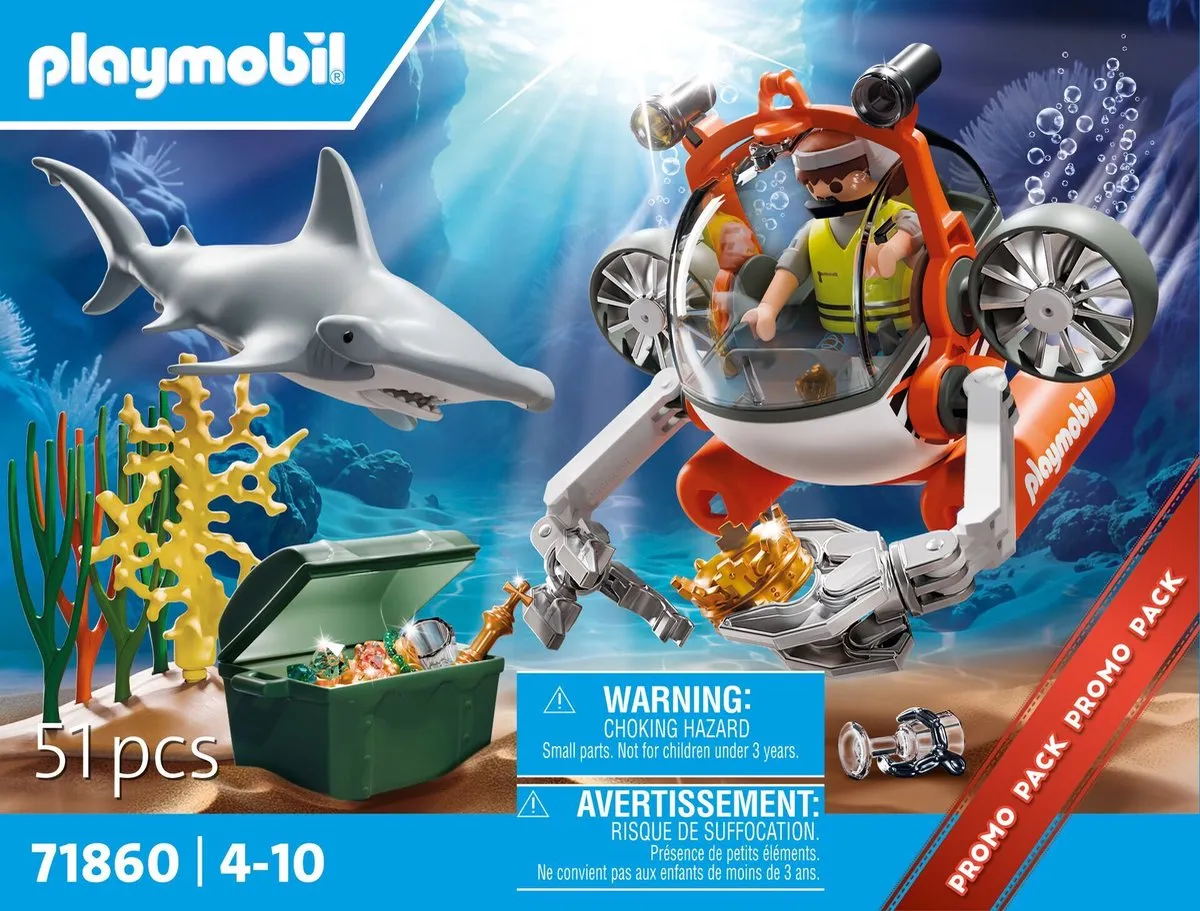 Playmobil Schatzoeken met Duikboot 71860 - Multicolor - afbeelding 6 van 6