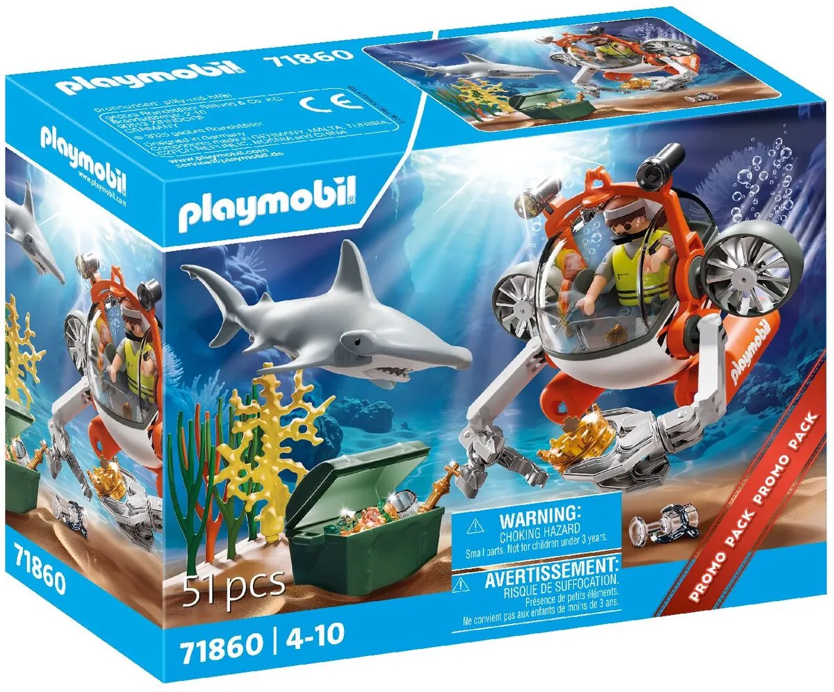 Playmobil Schatzoeken met Duikboot 71860