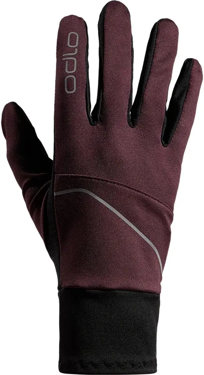 Odlo Intensity Safety Light Handschoenen Bruin,Paars XS Man