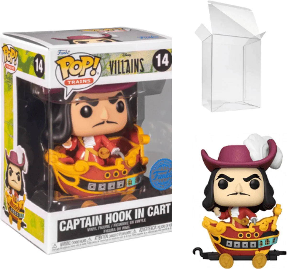 Funko Pop! Disney Villains Captain Hook in Cart - Multi