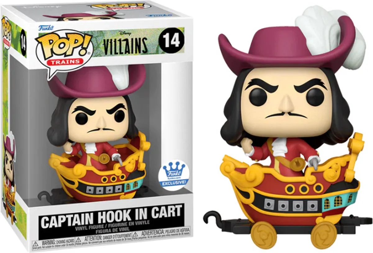 Funko Pop! Disney Villains Captain Hook in Cart