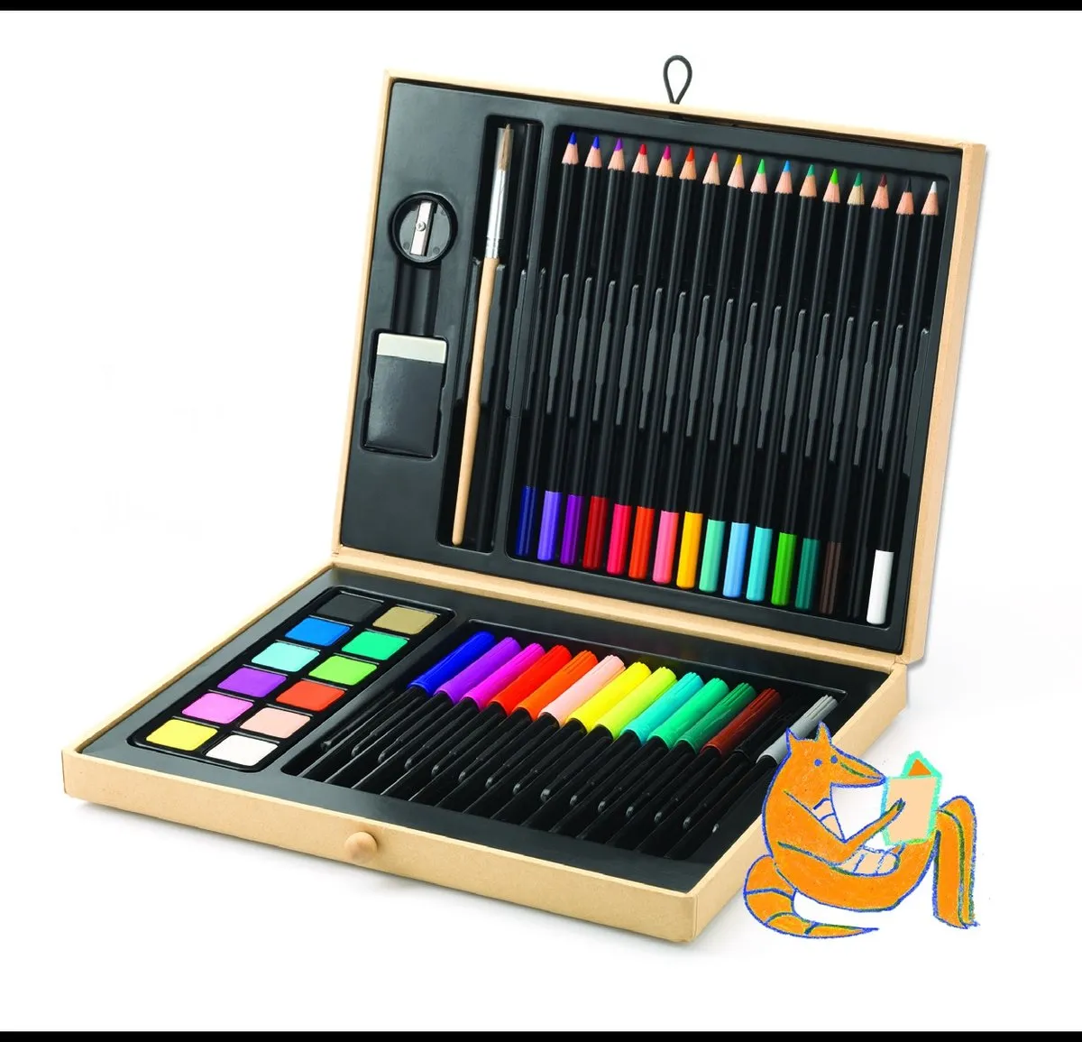 Djeco Tekenkoffer DJ08797 - 46-delig - Multi