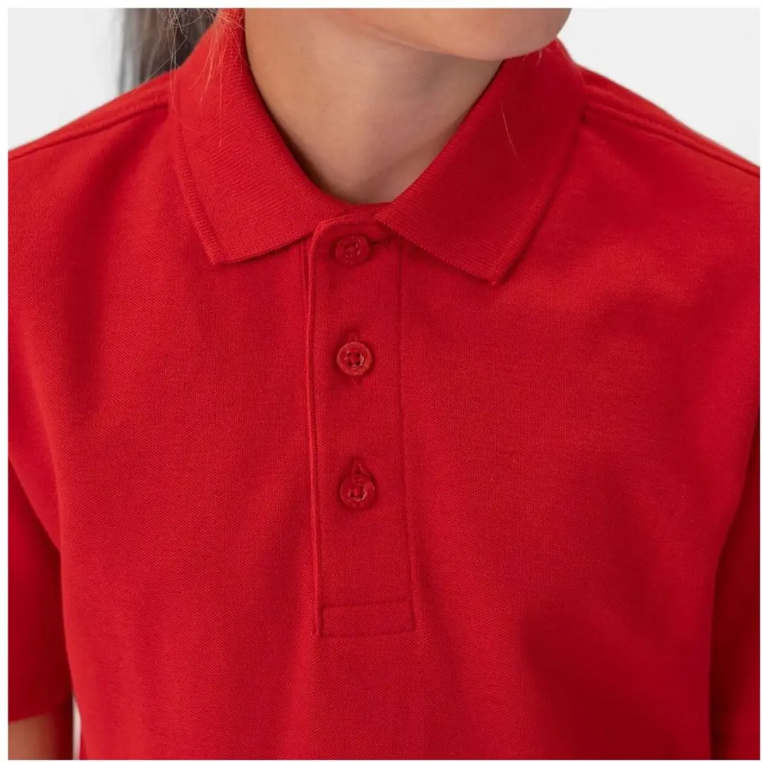 JAKO Organic Polo Kinderen 164 - Rood