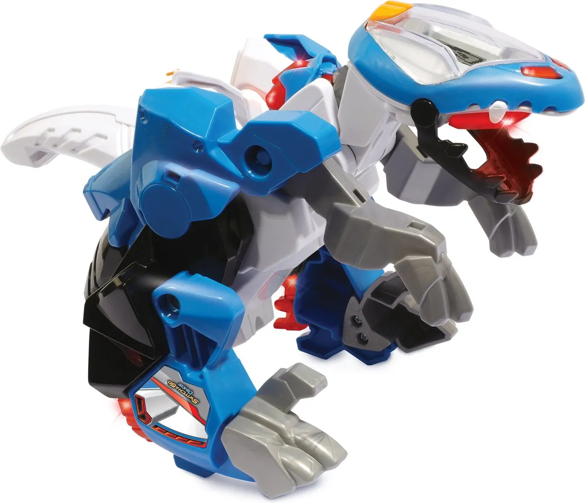 VTech Switch & Go Dinos - Roan Raptor Robot - Kinder Speelgoed Dinosaurus - Interactief Robot Speelfiguur - Vanaf 4 Jaar en ouder