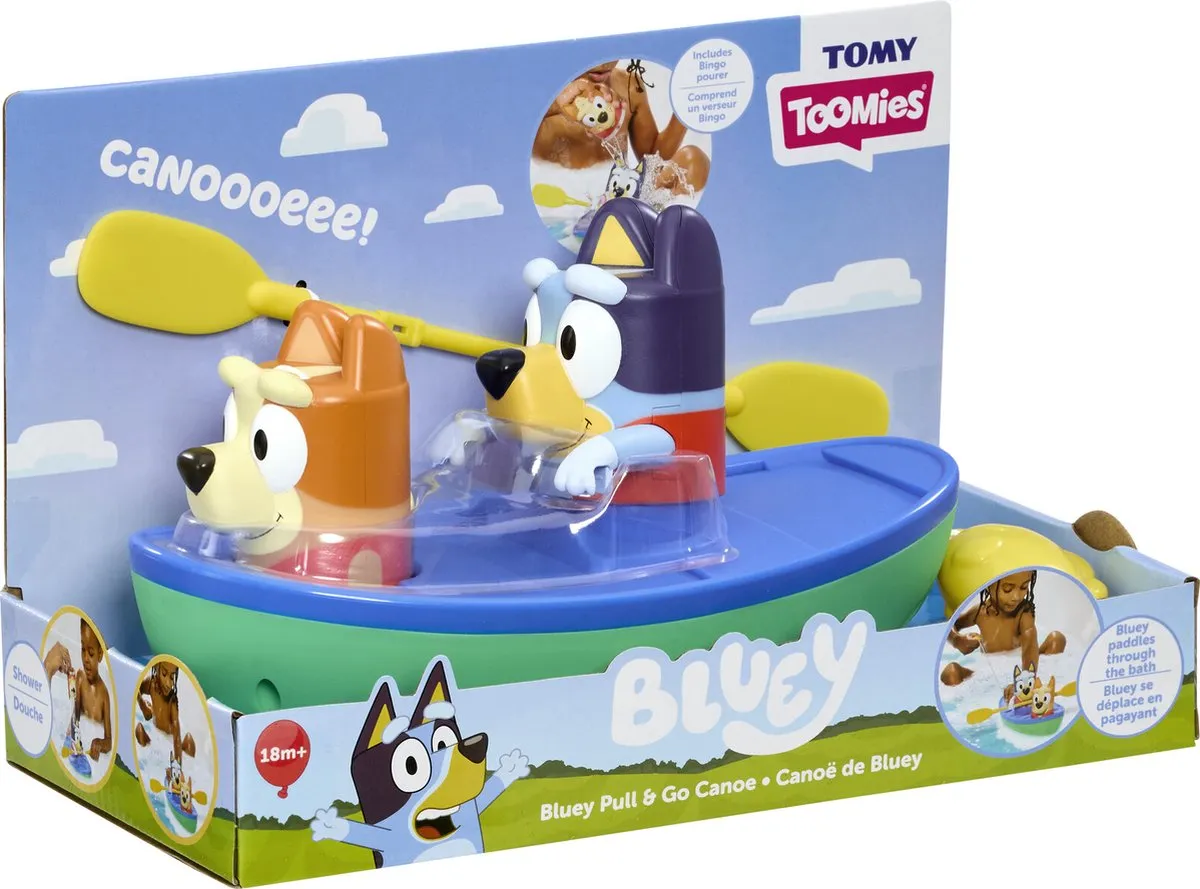 Tomy Bluey Kano Trekken Badspeelgoed - Multikleur