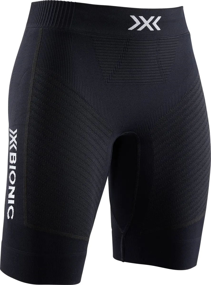 X-Bionic Invent 4.0 Hardloopshort Dames - XS - Opal Black/Arctic White - afbeelding 2 van 5