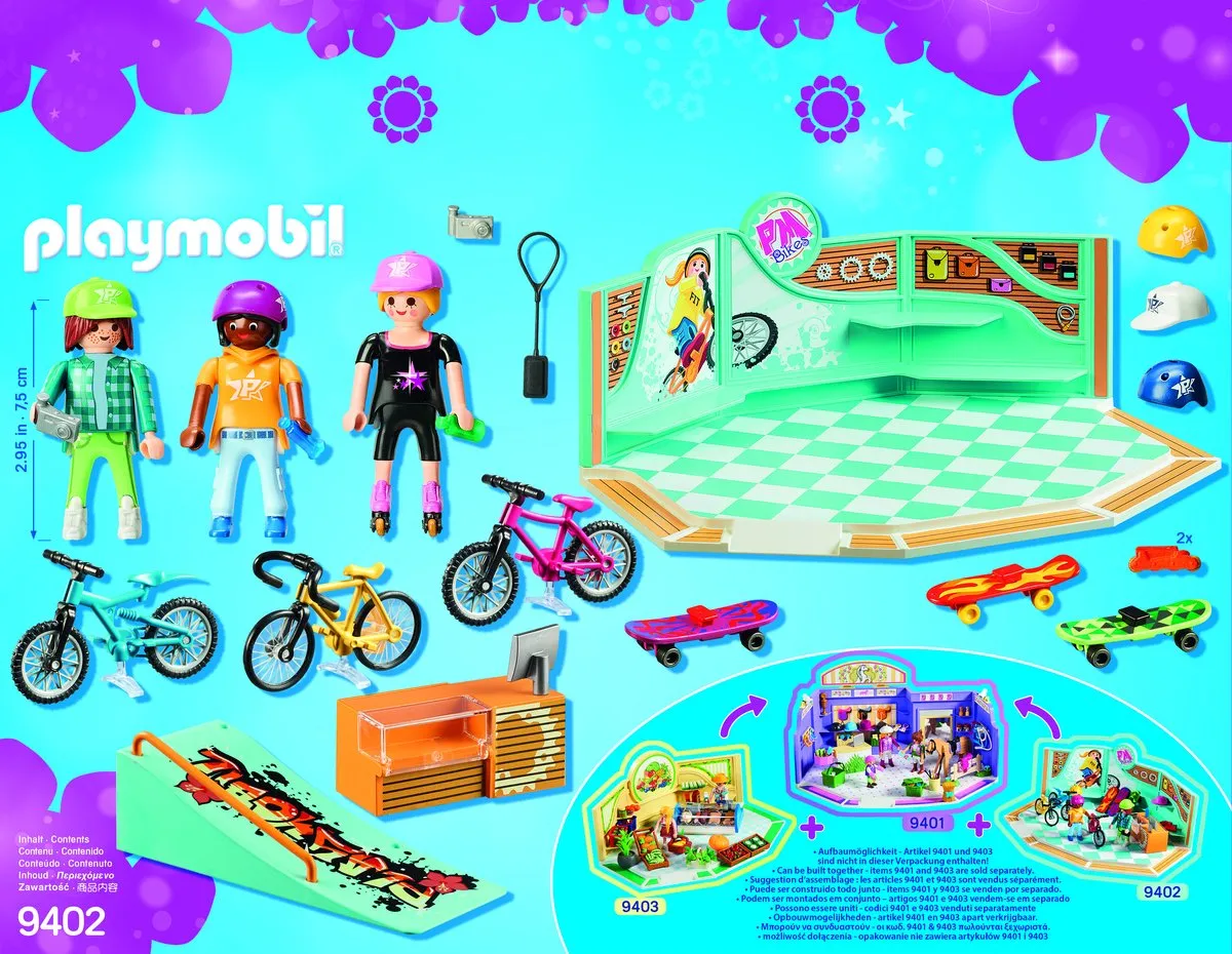Playmobil Fiets- en Skatewinkel 9402 - Multi Color