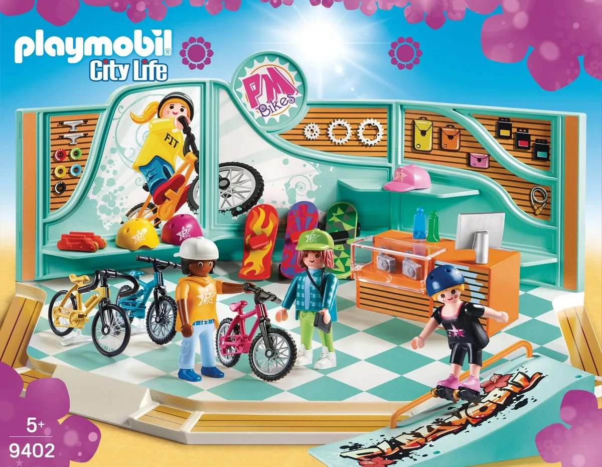 Playmobil Fiets- en Skatewinkel 9402 - Multi Color