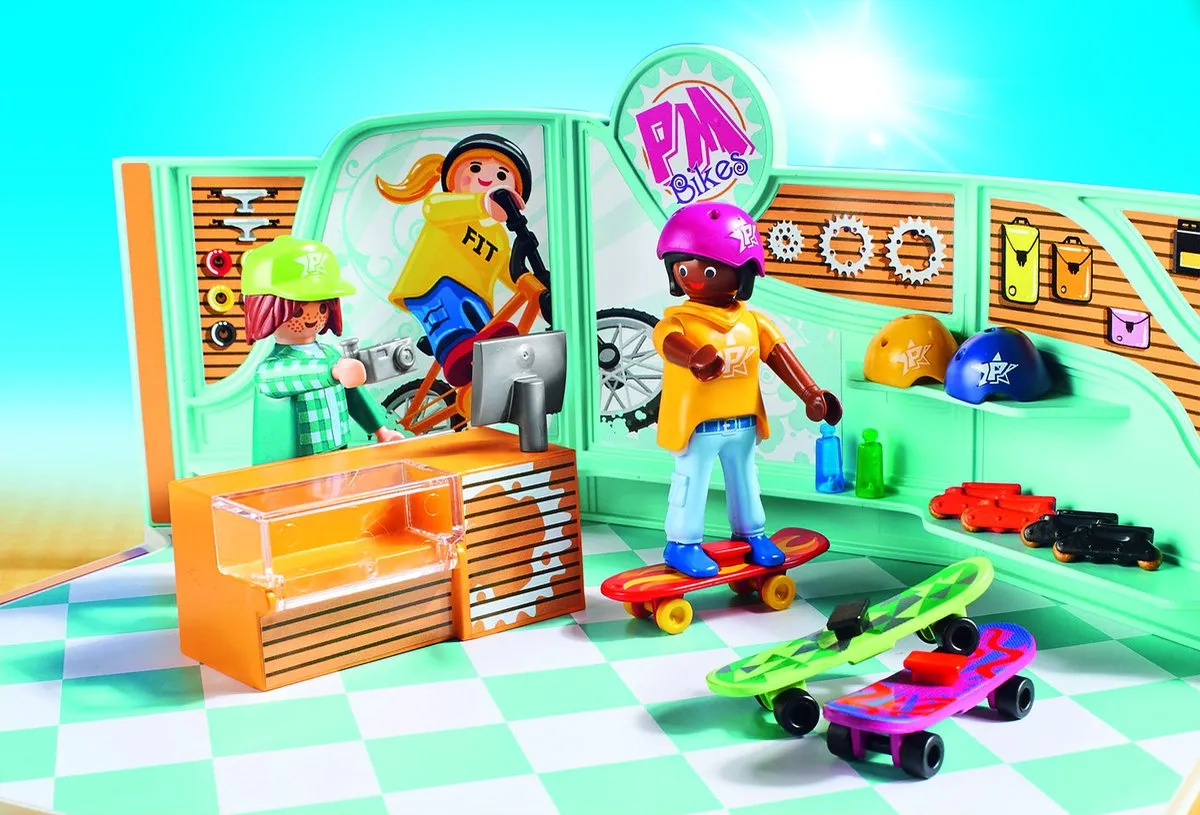 Playmobil Fiets- en Skatewinkel 9402 - Multi Color - afbeelding 6 van 6