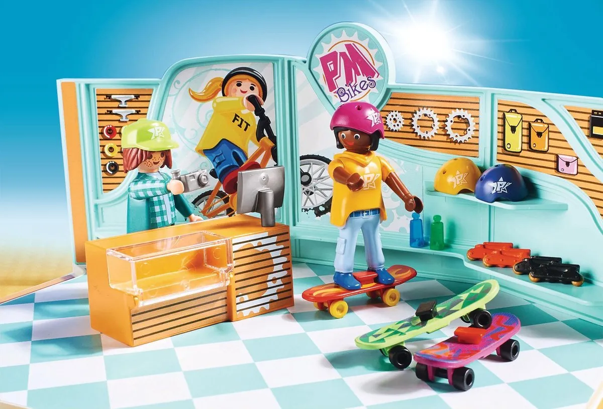 Playmobil Fiets- en Skatewinkel 9402 - Multi Color
